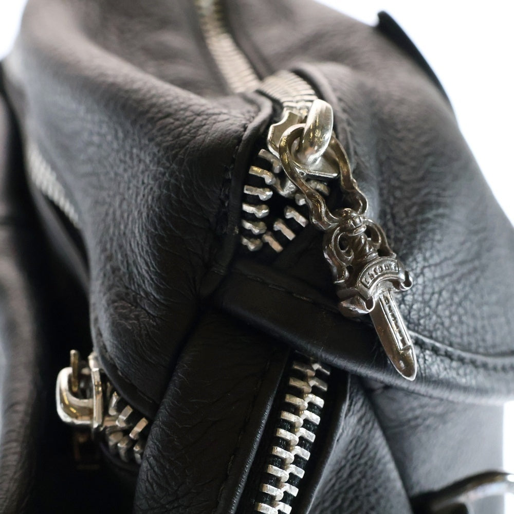 CHROME HEARTS(クロムハーツ) #1 SNAT PACK スナットパック ダガージップ ガンスリンガーベルト レザーウエストバッグ ブラック BCA378