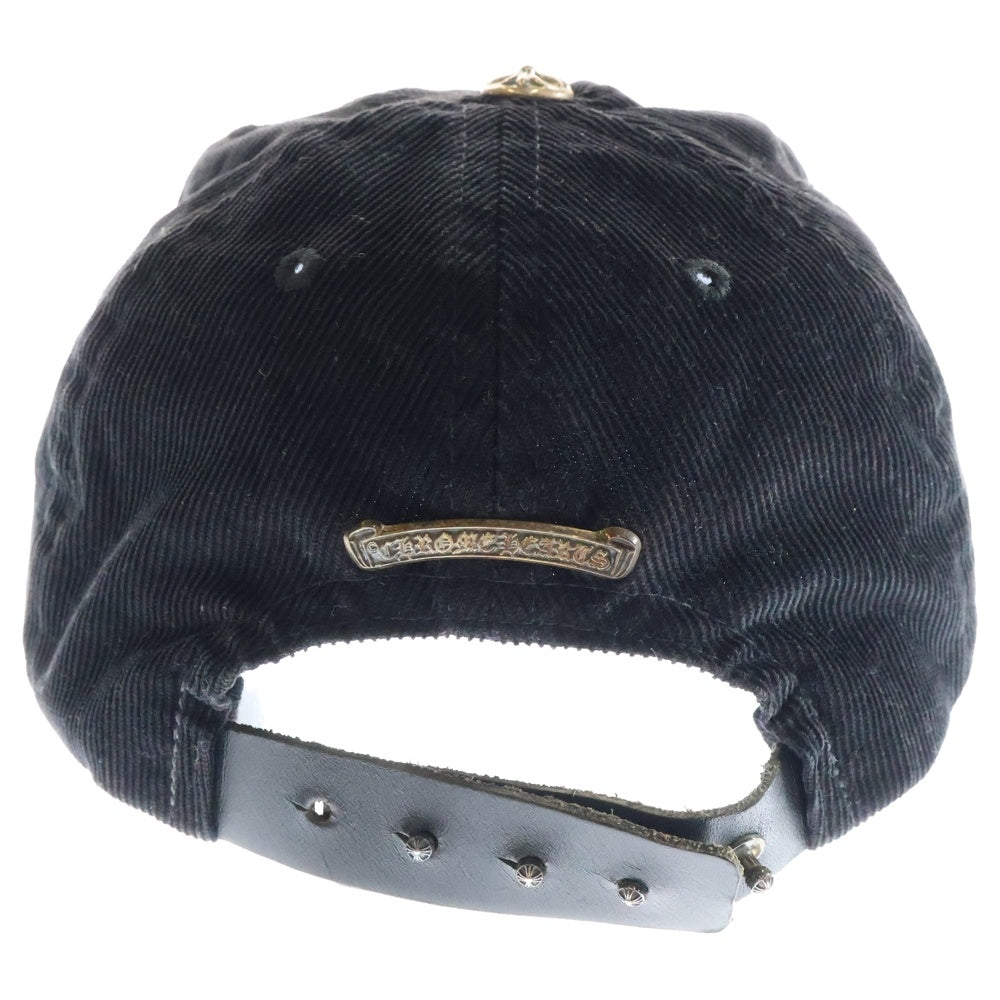 CHROME HEARTS(クロムハーツ) Vine Dagger Corduroy Baseball Cap ヴァインダガー刺繍 コーデュロイ ベースボースキャップ ブラック/グリーン