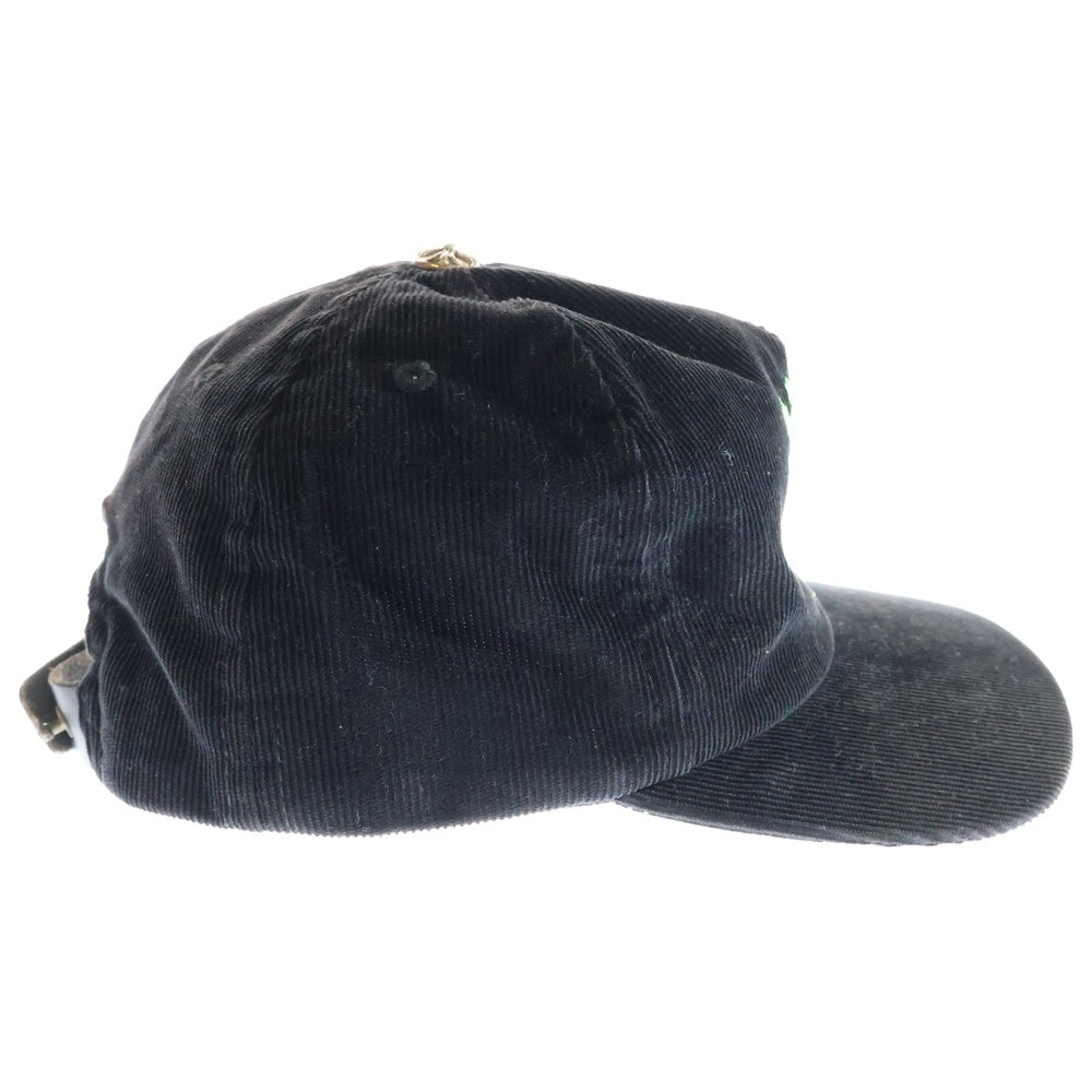 CHROME HEARTS(クロムハーツ) Vine Dagger Corduroy Baseball Cap ヴァインダガー刺繍 コーデュロイ ベースボースキャップ ブラック/グリーン
