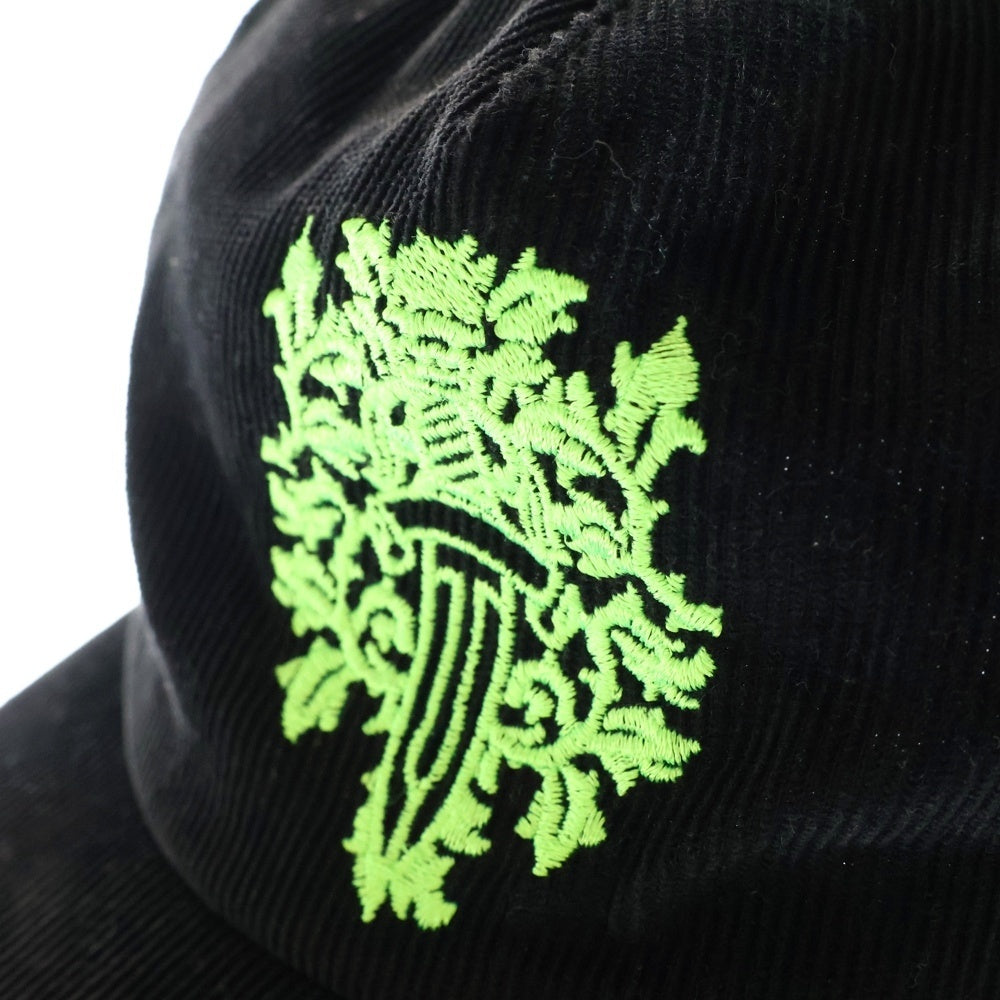 CHROME HEARTS(クロムハーツ) Vine Dagger Corduroy Baseball Cap ヴァインダガー刺繍 コーデュロイ ベースボースキャップ ブラック/グリーン
