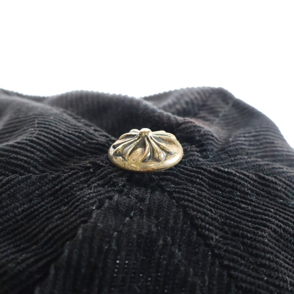 CHROME HEARTS(クロムハーツ) Vine Dagger Corduroy Baseball Cap ヴァインダガー刺繍 コーデュロイ ベースボースキャップ ブラック/グリーン