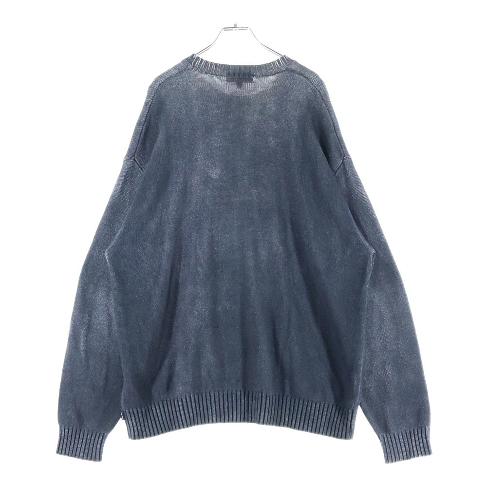 SUPREME(シュプリーム) 23Ss Printed Washed Sweater プリントウォッシュセーターニット グレー