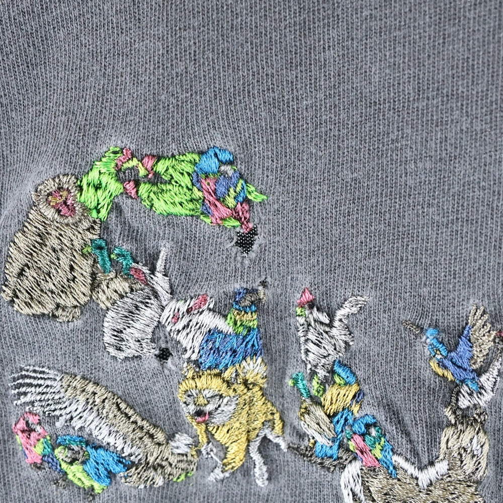 SUPREME(シュプリーム) 23SS Animal Kingdom アニマル キングダム 刺繍 クルーネックTシャツ グレー