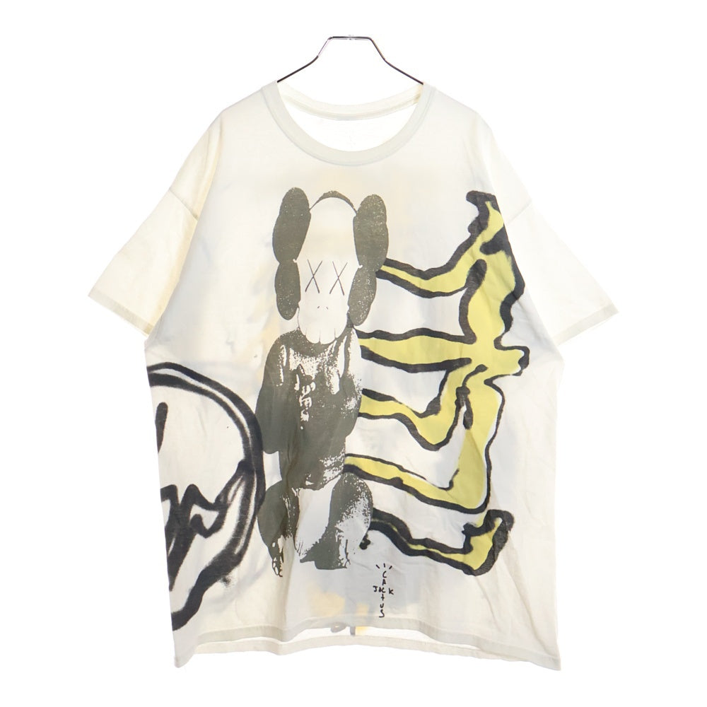 Cactus Jack(カクタスジャック) 21AW KAWS FRAGMENT カクタスジャック カウズ フラグメント プリントクルーネック 半袖Tシャツ