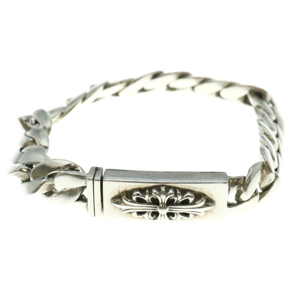 CHROME HEARTS(クロムハーツ) ID BBY FLRL CRS ベイビーIDフローラルクロス ブレスレット シルバー 20LINK BCA154
