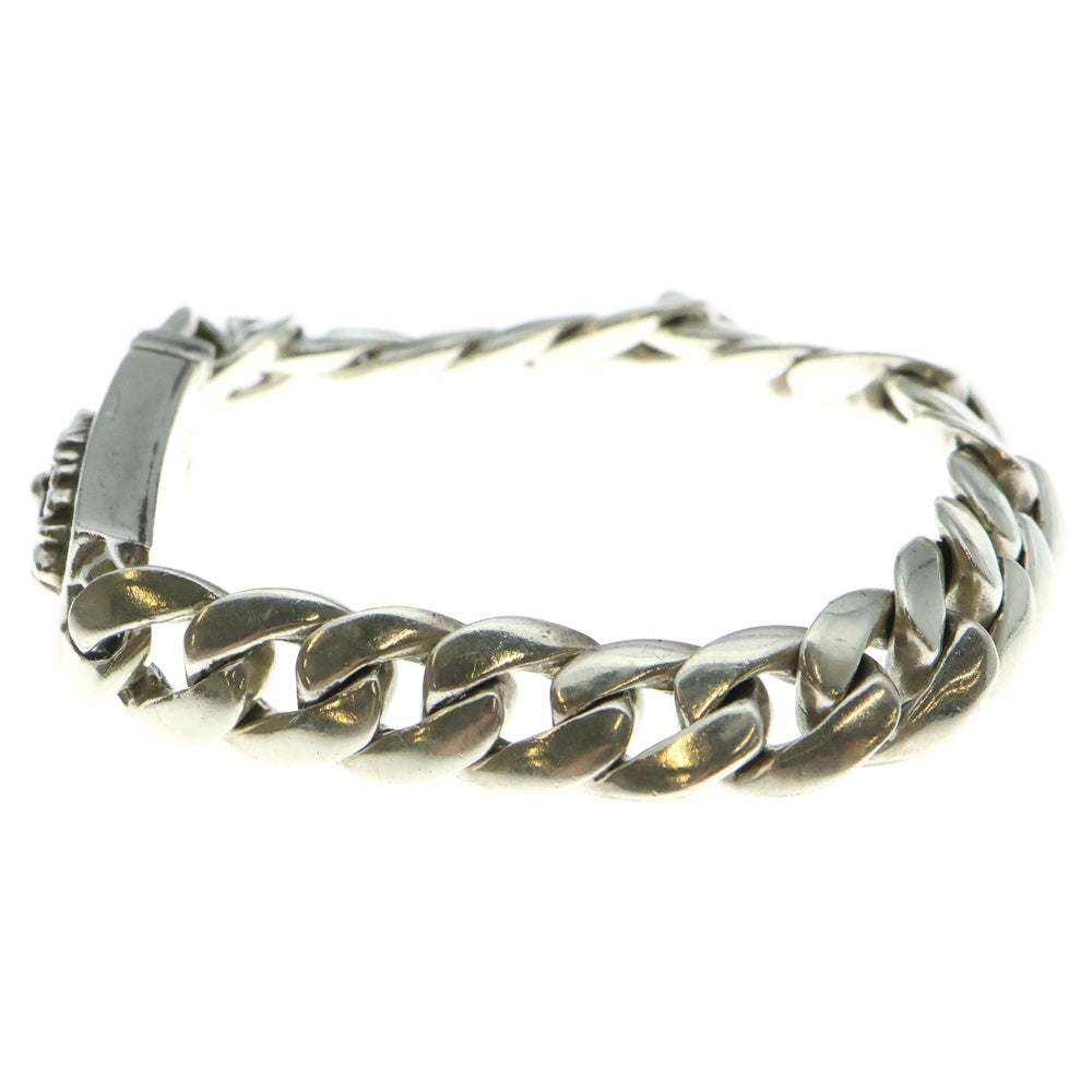 CHROME HEARTS(クロムハーツ) ID BBY FLRL CRS ベイビーIDフローラルクロス ブレスレット シルバー 20LINK BCA154