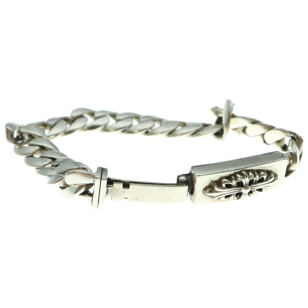 CHROME HEARTS(クロムハーツ) ID BBY FLRL CRS ベイビーIDフローラルクロス ブレスレット シルバー 20LINK BCA154
