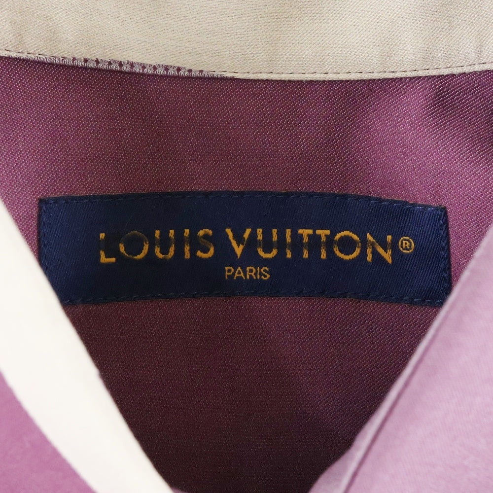 LOUIS VUITTON(ルイヴィトン) 23AW Printed Cotton Fil Coupe Over Monogram Shirt プリンテッドコットン フィルクーペオーバー シルク混 モノグラム長袖シャツ RM232 AWY HPS77W