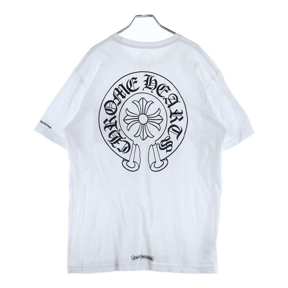 CHROME HEARTS(クロムハーツ) Horseshoe S/S Tee ホースシューロゴ半袖Tシャツ ホワイト