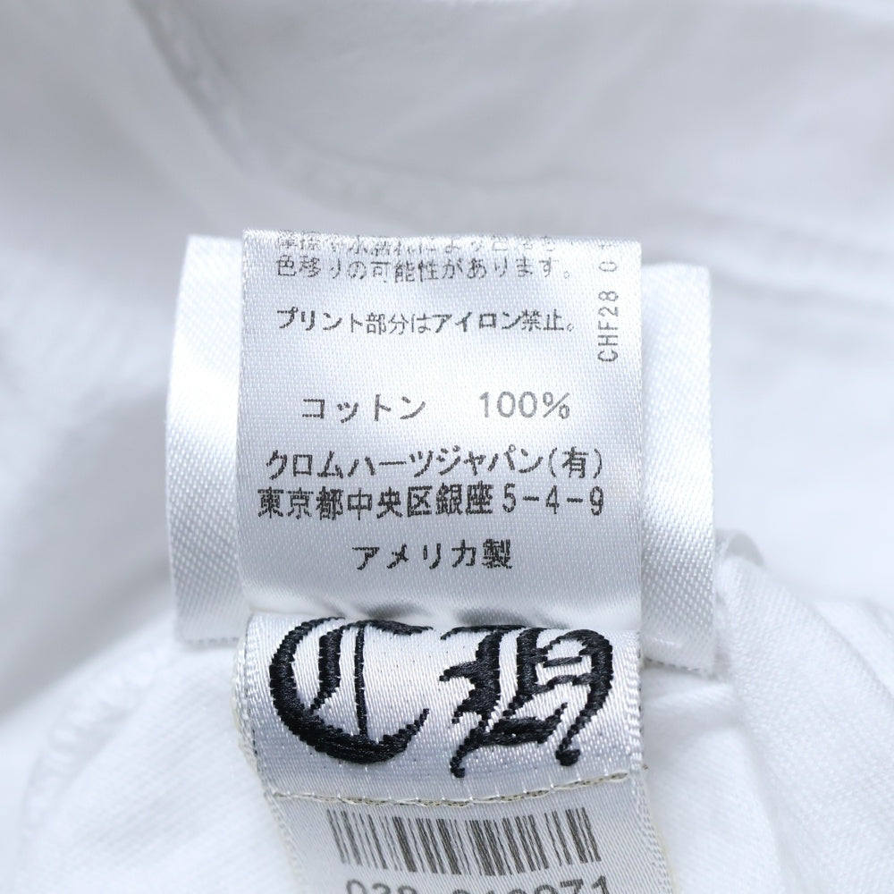 CHROME HEARTS(クロムハーツ) Horseshoe S/S Tee ホースシューロゴ半袖Tシャツ ホワイト
