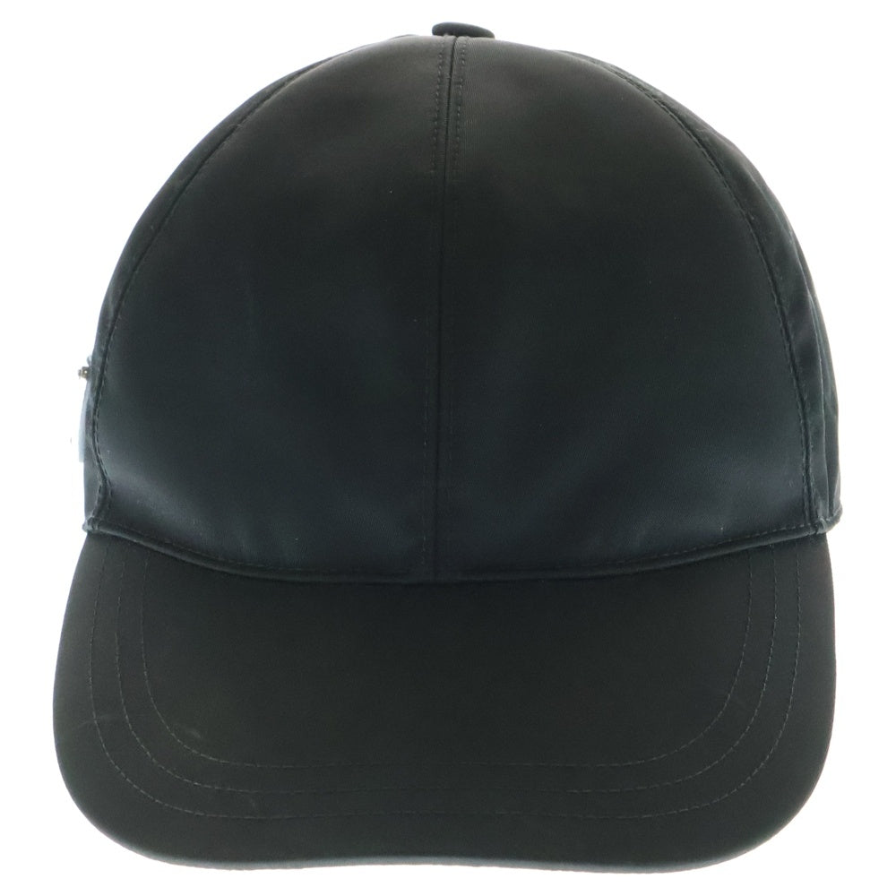 PRADA(プラダ) Re-Nylon トライアングルプレートロゴ ベースボールキャップ 帽子 ブラック 2HC274 2DMI