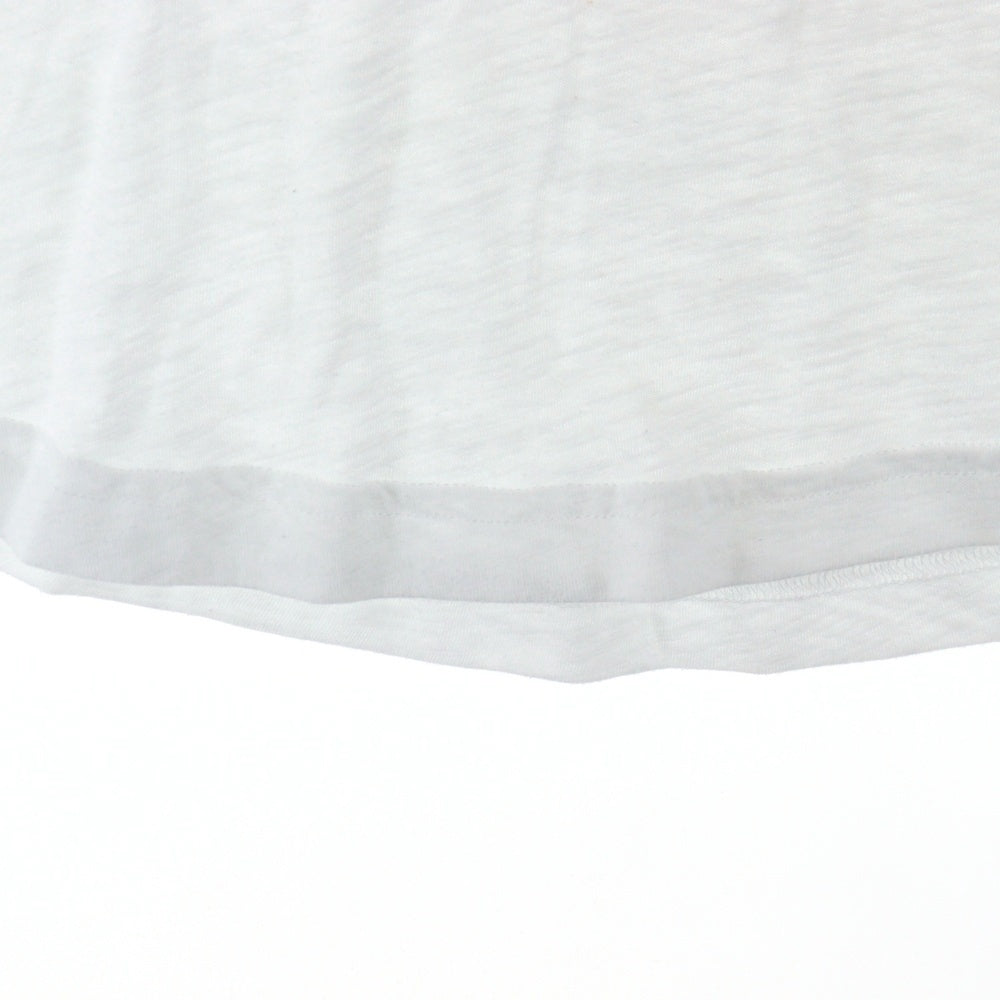 Abercrombie&Fitch(アバクロンビーアンドフィッチ) 刺繍ロゴ クルーネック半袖Tシャツ ホワイト