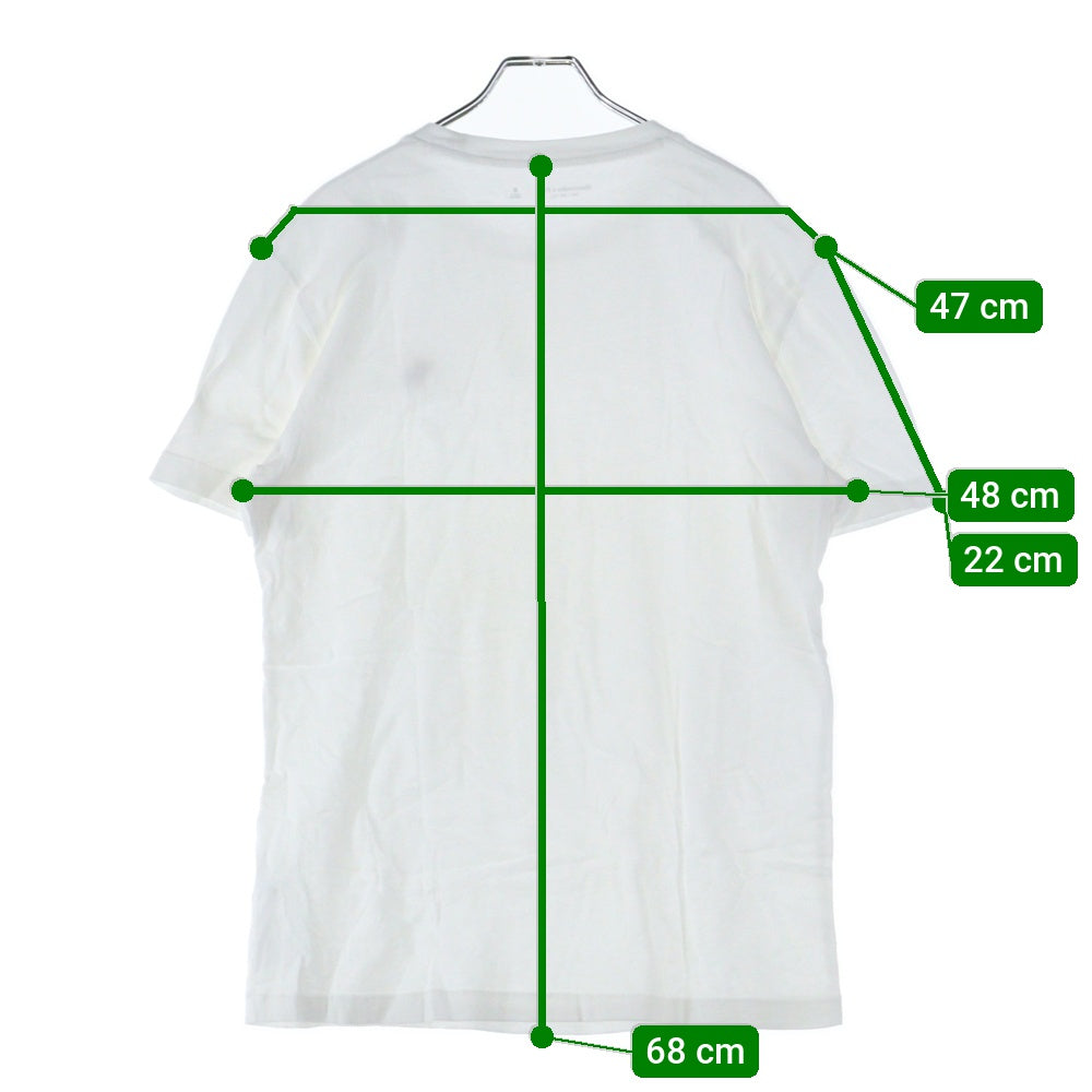 Abercrombie&Fitch(アバクロンビーアンドフィッチ) 刺繍ロゴ クルーネック半袖Tシャツ ホワイト