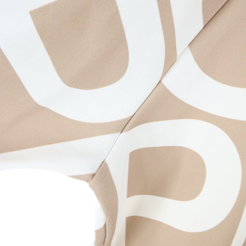 1 PIU 1 UGUALE 3 RELAX(ウノピゥウノウグァーレトレ) ロゴプリント ロングスリーブ モックネック Tシャツ