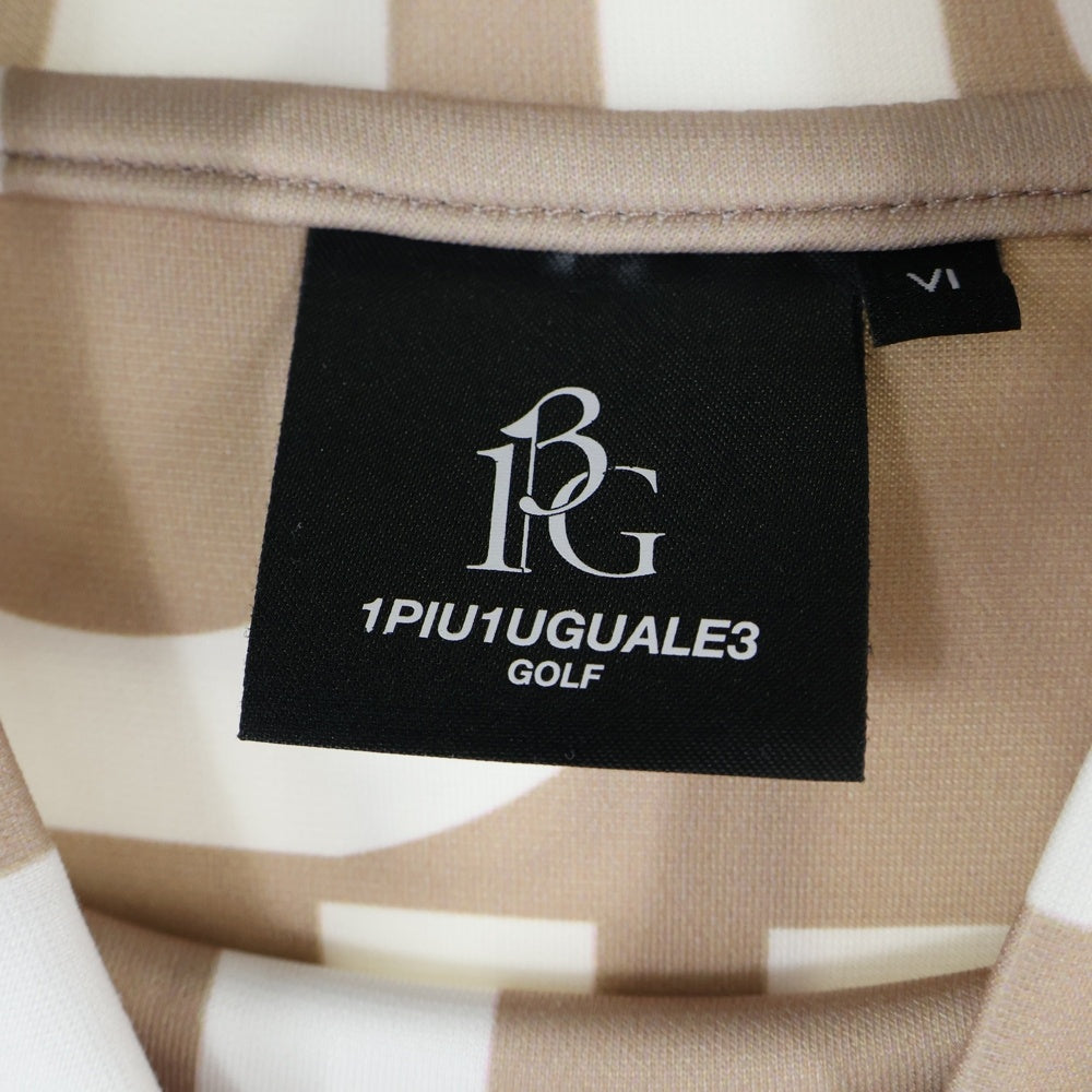 1 PIU 1 UGUALE 3 RELAX(ウノピゥウノウグァーレトレ) ロゴプリント ロングスリーブ モックネック Tシャツ