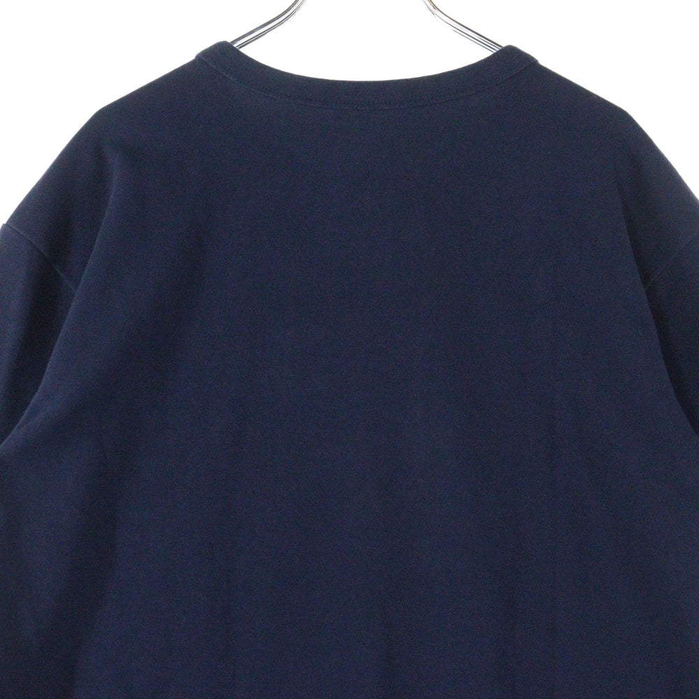 NO BRAND(ノーブランド) XXX クルーネック半袖Tシャツ ネイビー