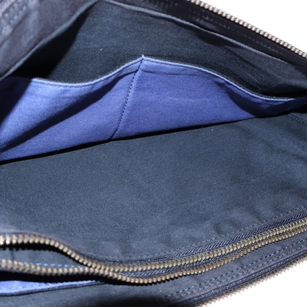 BURBERRY BLACK LABEL(バーバリー ブラックレーベル) クラッチバック レザー ブラック