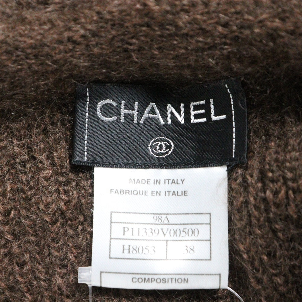 CHANEL(シャネル) ココマークボタン モヘアカーディガン P11339V00500 ブラウン