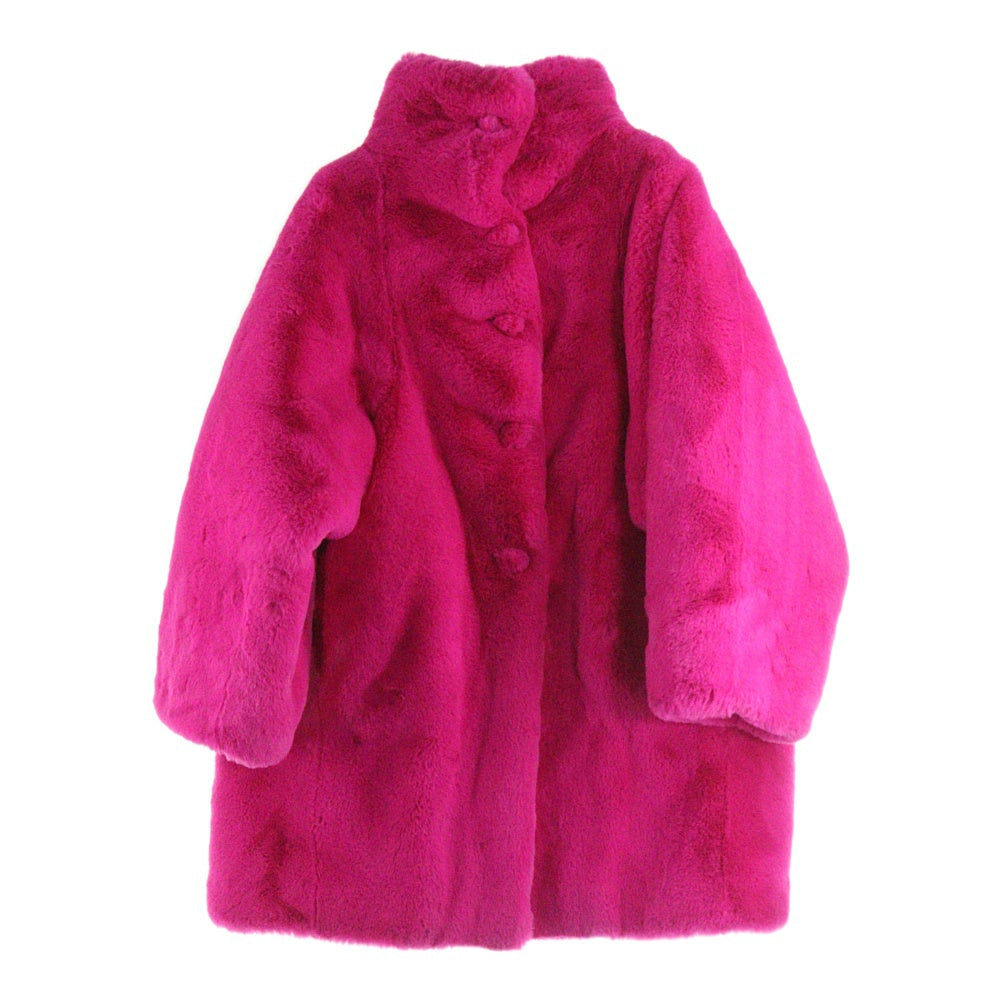 BALENCIAGA(バレンシアガ) 中綿 ファーブルゾン ロングコート 626520 ピンク