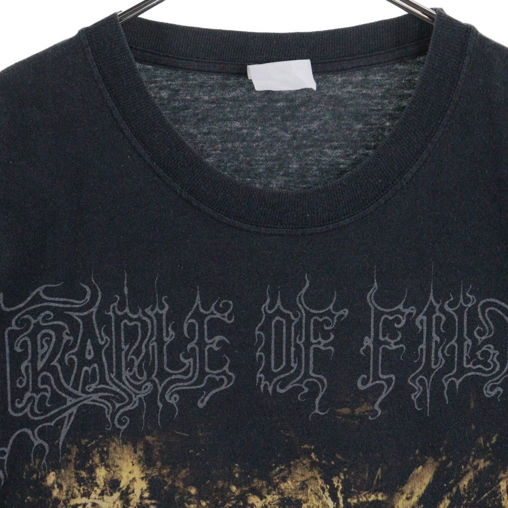 VINTAGE(ヴィンテージ) 00s CRADLE OF FILTH SMELL THE GRAVE S/S TEE クレイドルフィフス 両面プリント半袖Tシャツカットソー ブラック