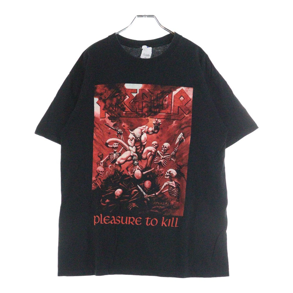 VINTAGE(ヴィンテージ) 00s KREATOR PLEASURE TO KILL TEE クリエイター プレジャー トゥ キル 両面デザイン クルーネック半袖Tシャツカットソー ブラック