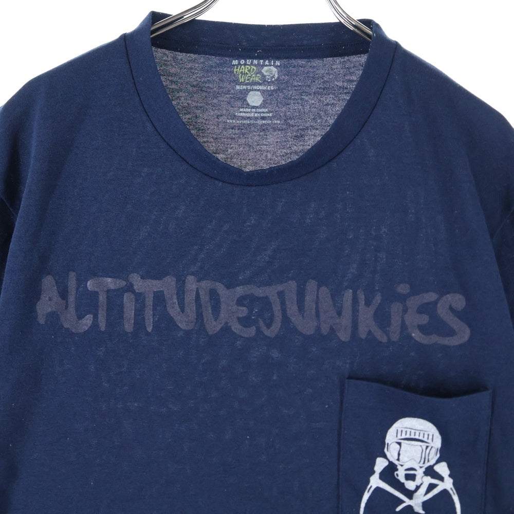 NO BRAND(ノーブランド) ロゴプリント マウンテンハードウェア Tシャツ ネイビー 114 OE6324