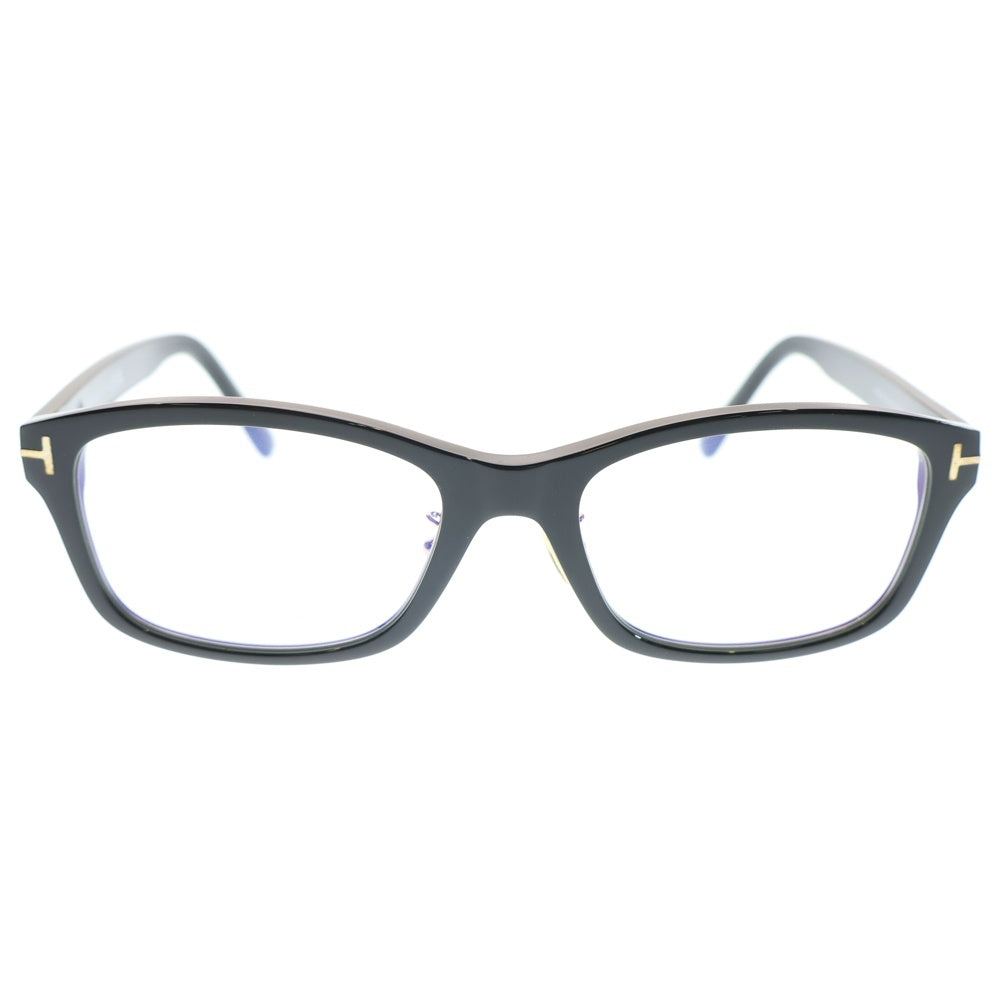 TOM FORD(トムフォード) スクエア セルフレーム アイウェア 眼鏡 TF5724-D-B 001 ブラック