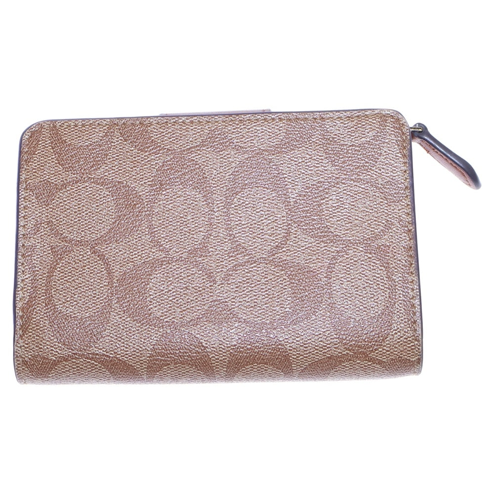 COACH(コーチ) シグネチャー 二つ折り財布 ベージュ
