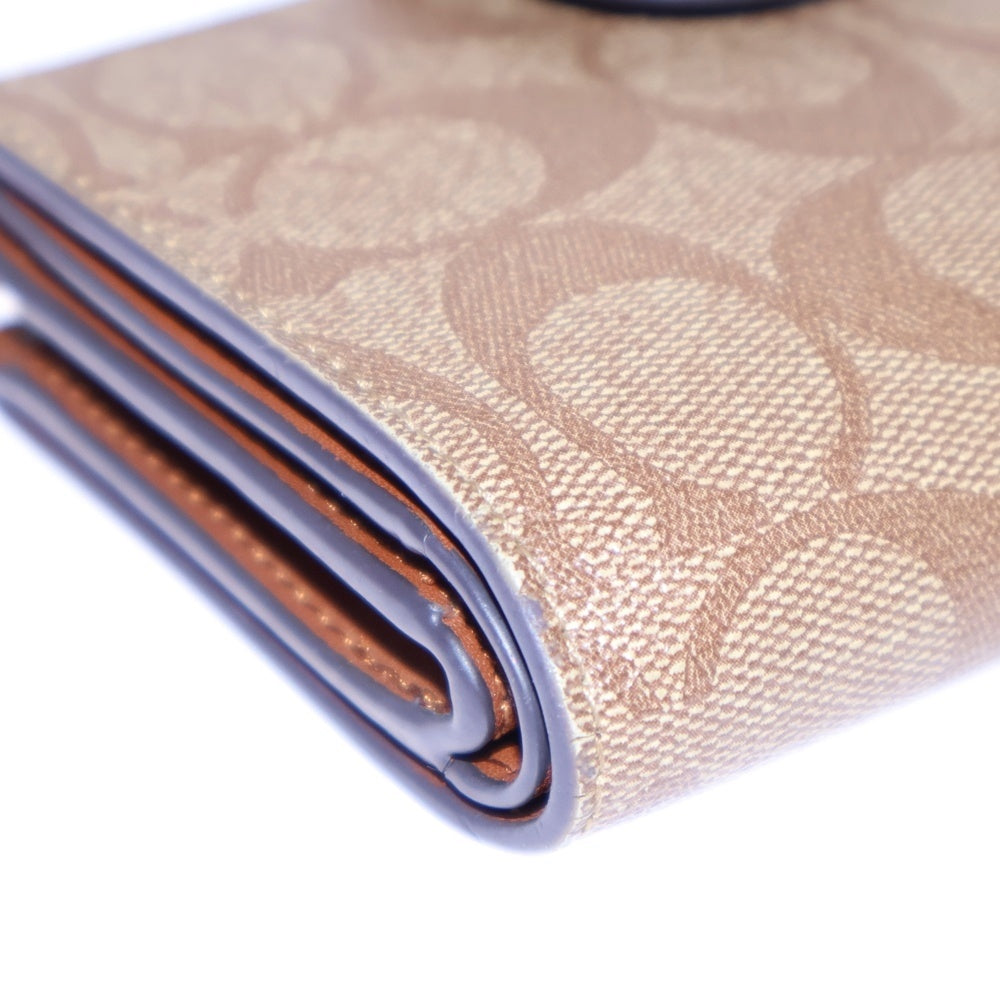 COACH(コーチ) シグネチャー 二つ折り財布 ベージュ