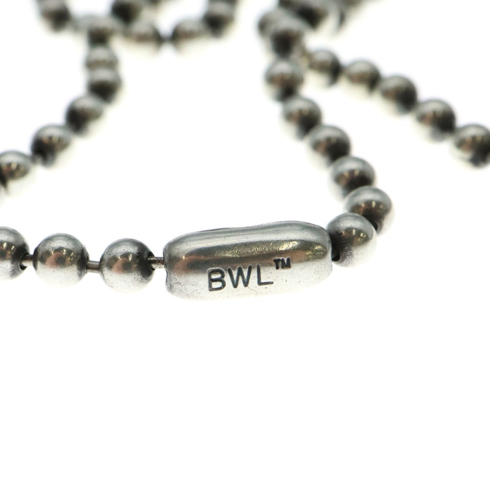 Bill Wall Leather/BWL(ビルウォールレザー) スカルクロスボーン ボールチェーン ネックレス シルバー