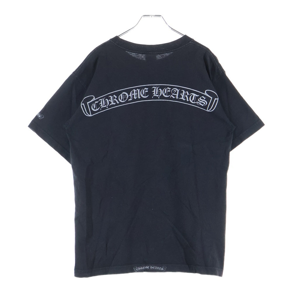 CHROME HEARTS(クロムハーツ) OLD Dagger Neck Logo Tee オールドモデル ダガープリント半袖Tシャツ ブラック