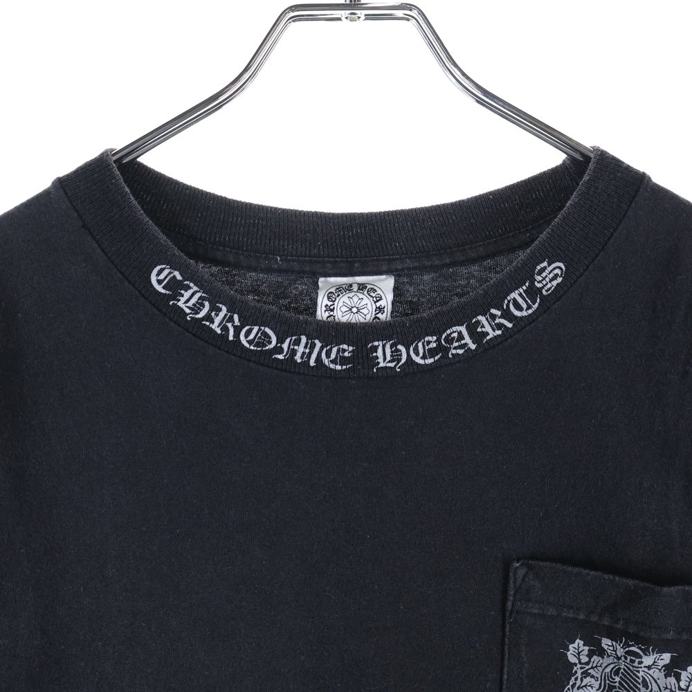 CHROME HEARTS(クロムハーツ) OLD Dagger Neck Logo Tee オールドモデル ダガープリント半袖Tシャツ ブラック