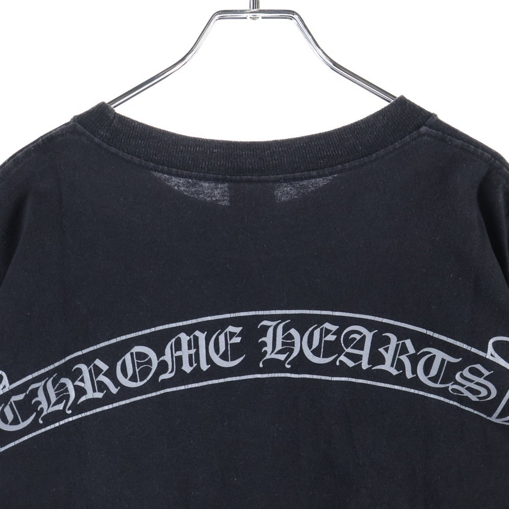 CHROME HEARTS(クロムハーツ) OLD Dagger Neck Logo Tee オールドモデル ダガープリント半袖Tシャツ ブラック