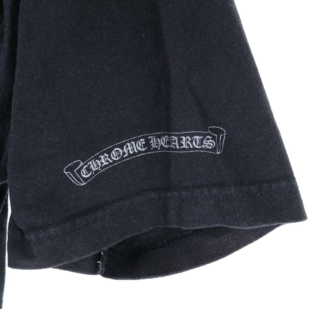 CHROME HEARTS(クロムハーツ) OLD Dagger Neck Logo Tee オールドモデル ダガープリント半袖Tシャツ ブラック