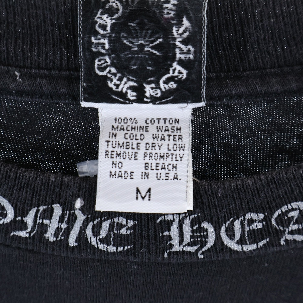 CHROME HEARTS(クロムハーツ) OLD Dagger Neck Logo Tee オールドモデル ダガープリント半袖Tシャツ ブラック