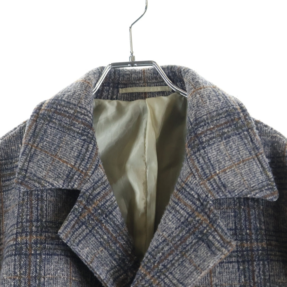 niko and(ニコアンド) チェック総柄 チェスターコート グレー ON96MJ21AD