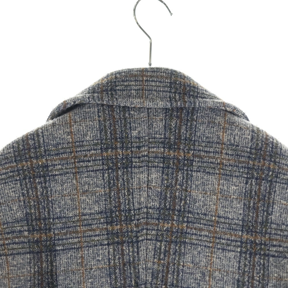 niko and(ニコアンド) チェック総柄 チェスターコート グレー ON96MJ21AD