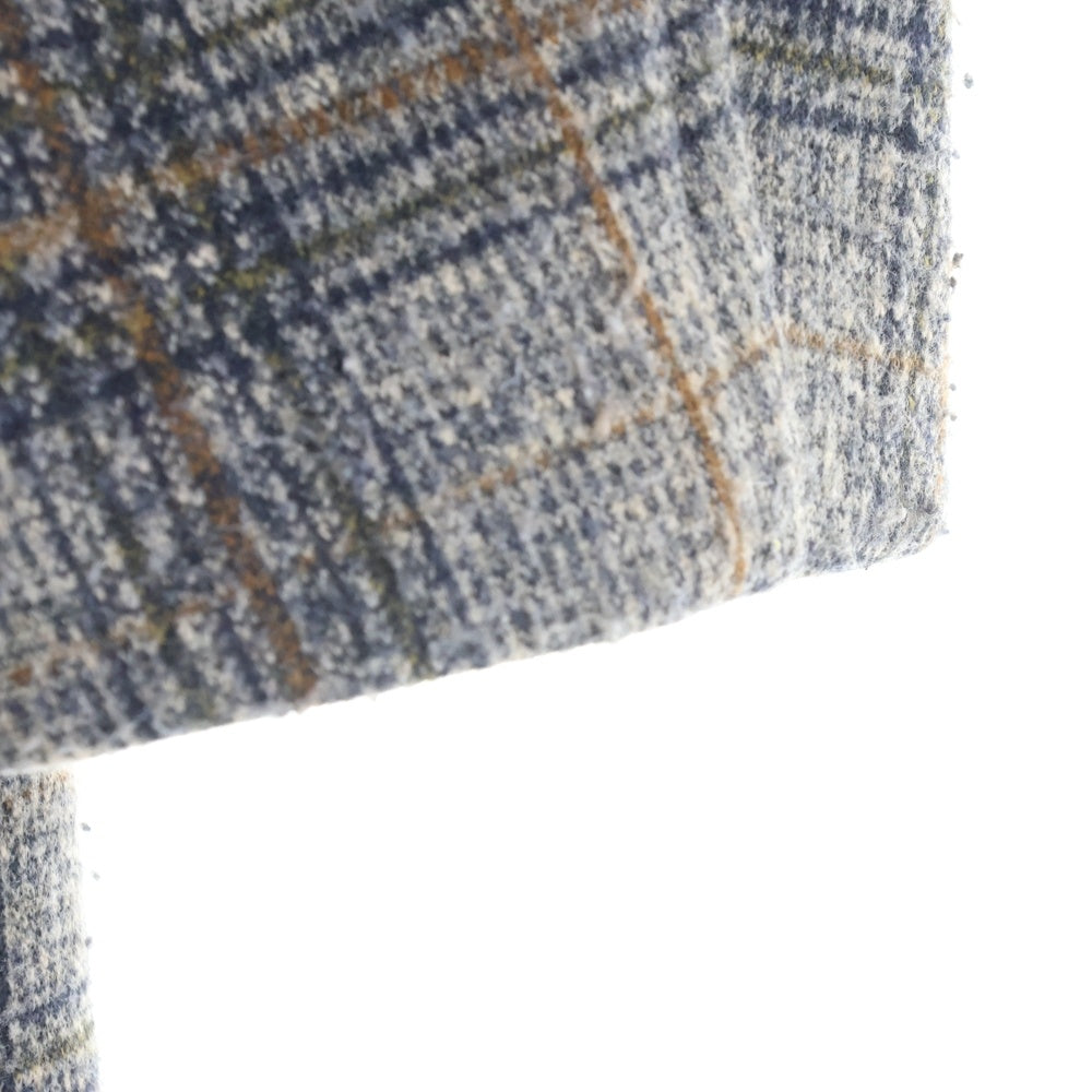 niko and(ニコアンド) チェック総柄 チェスターコート グレー ON96MJ21AD