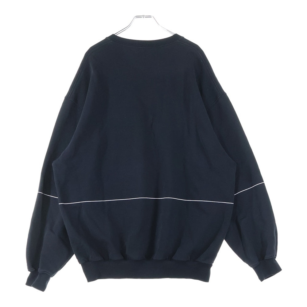 BALENCIAGA(バレンシアガ) HOMME刺繍 オーバーサイズクルーネックスウェット ブラック