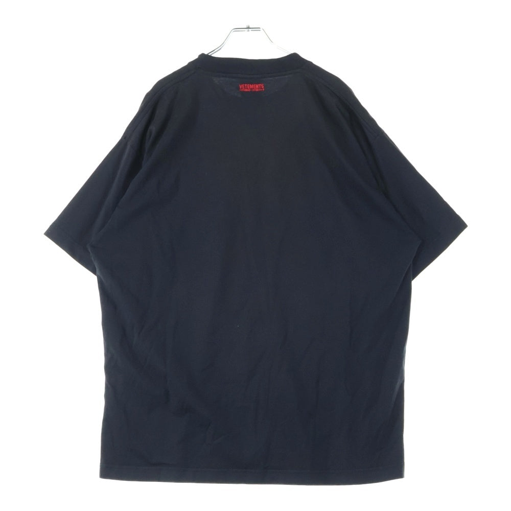 VETEMENTS(ヴェトモン) 17AW RAMMSTEIN PRINTED T-SHIRT オーバーサイズラムシュタインプリント半袖Tシャツカットソー
