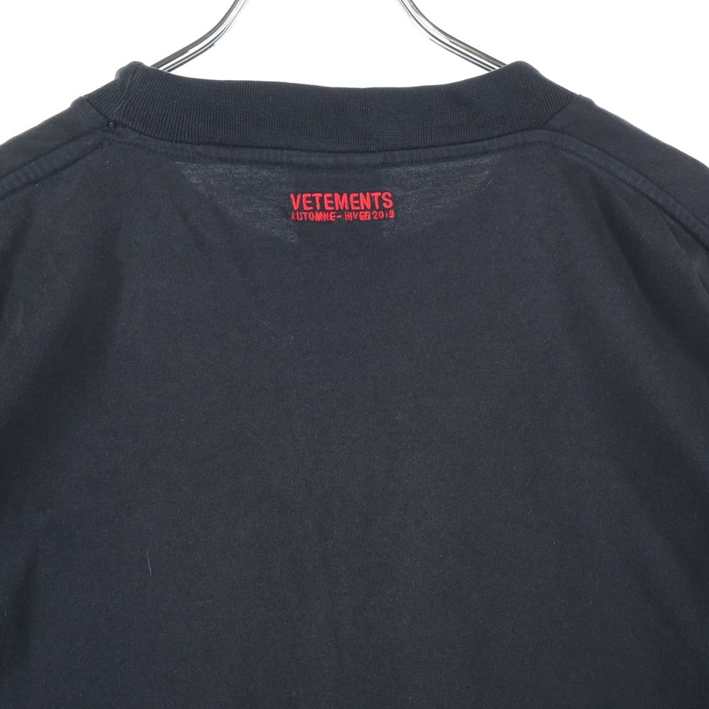 VETEMENTS(ヴェトモン) 17AW RAMMSTEIN PRINTED T-SHIRT オーバーサイズラムシュタインプリント半袖Tシャツカットソー