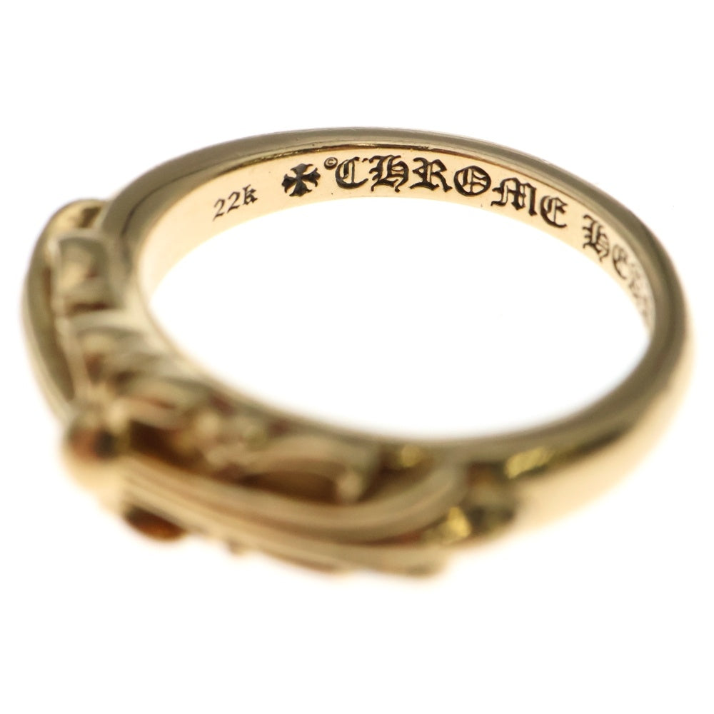 CHROME HEARTS(クロムハーツ) 22K BABYCLSC ベイビークラシック フローラルクロスリング ゴールド BCA391