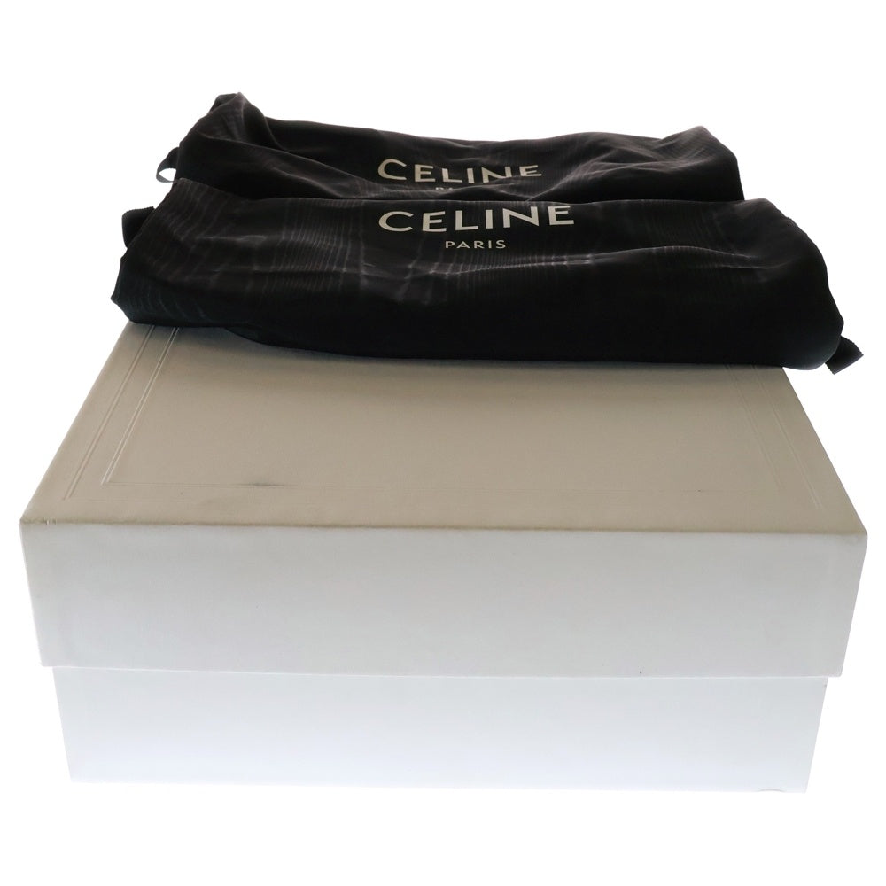 CELINE(セリーヌ) サイドジップ レザー ヒール ウェスタンブーツ SE0242 ブラック