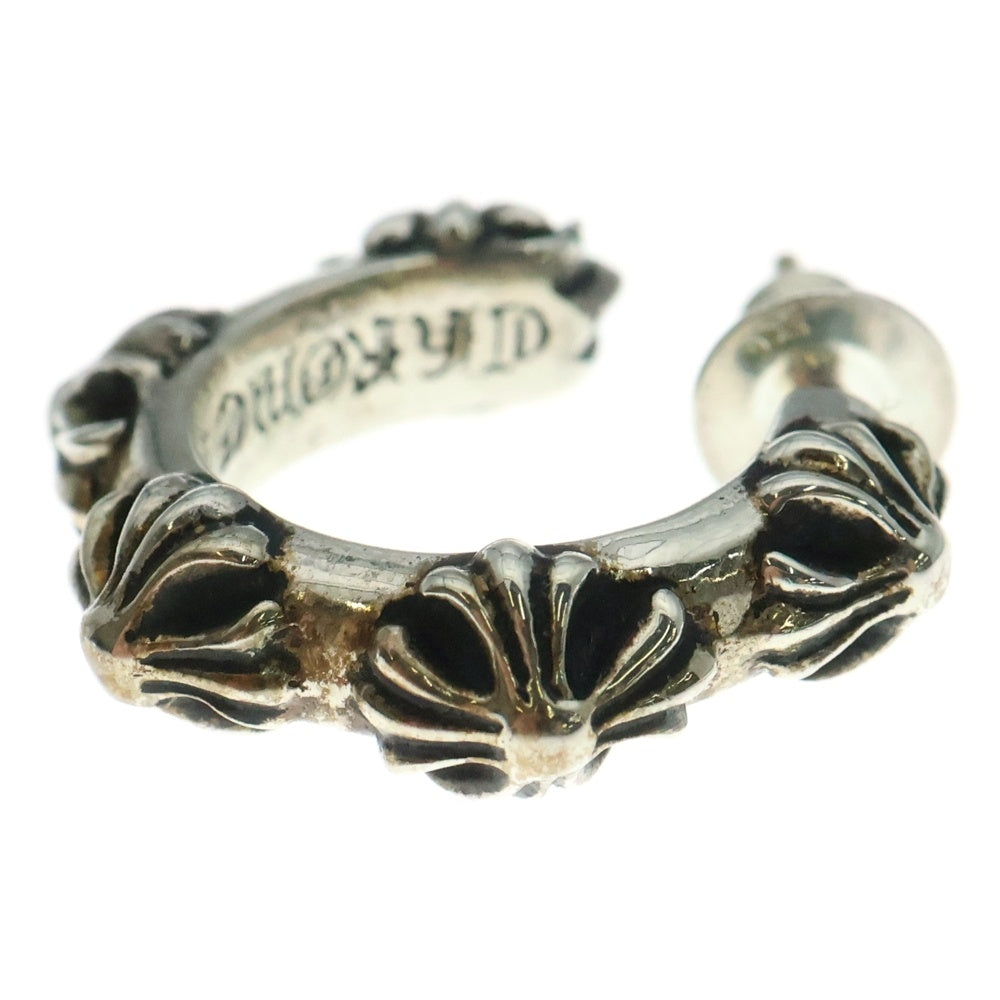 CHROME HEARTS(クロムハーツ) HOOP CROSS クロスバンド フープピアス シルバー BCA100