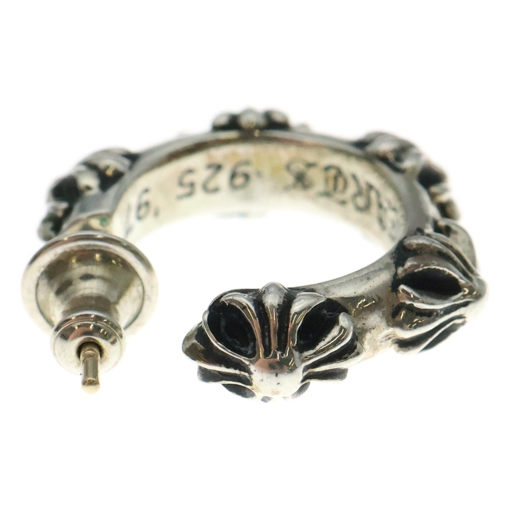 CHROME HEARTS(クロムハーツ) HOOP CROSS クロスバンド フープピアス シルバー BCA100