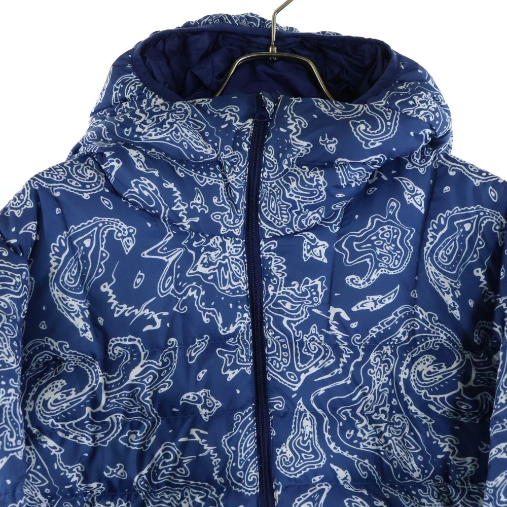 SUPREME(シュプリーム) 22AW Blue Paisley Micro Down Half Zip Hooded Pullover Jacket ペイズリー ハーフジップ フーデッドダウンジャケット ブルー