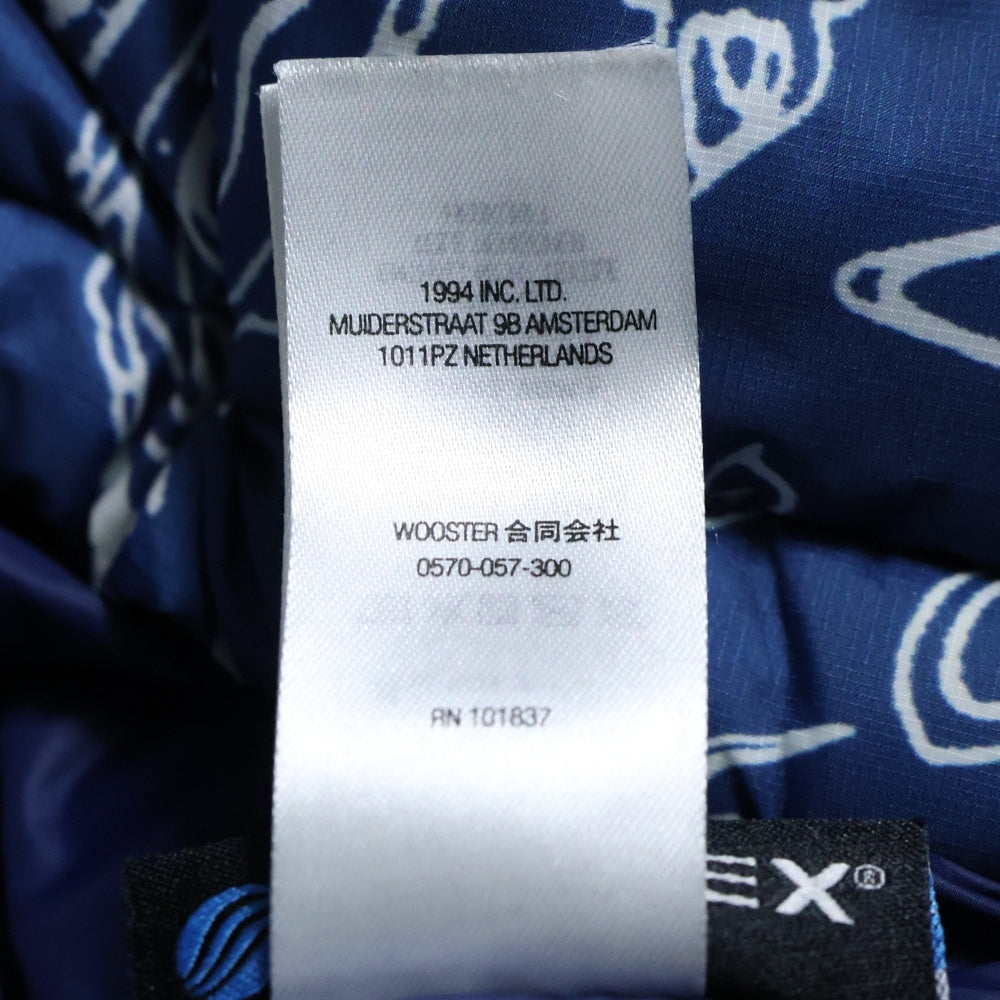 SUPREME(シュプリーム) 22AW Blue Paisley Micro Down Half Zip Hooded Pullover Jacket ペイズリー ハーフジップ フーデッドダウンジャケット ブルー