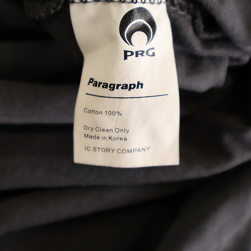 Paragraph(パラグラフ) 22SS Paradise embroidery T-shirt ロゴ刺繍 半袖クルーネックTシャツカットソー ブラック