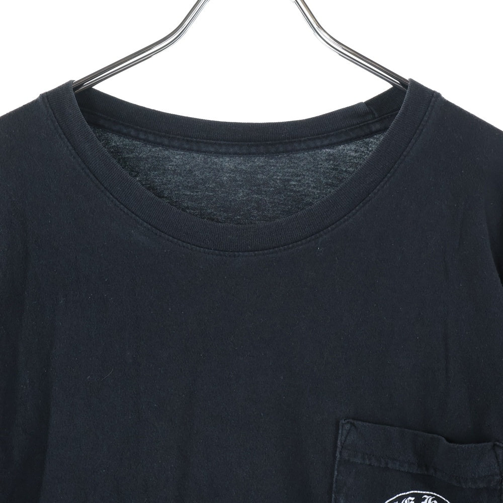 CHROME HEARTS(クロムハーツ) Back Grad Circle Logo L/S Tee グラデーション サークルロゴ フローラル ロングスリーブTシャツ 長袖カットソー ブラック