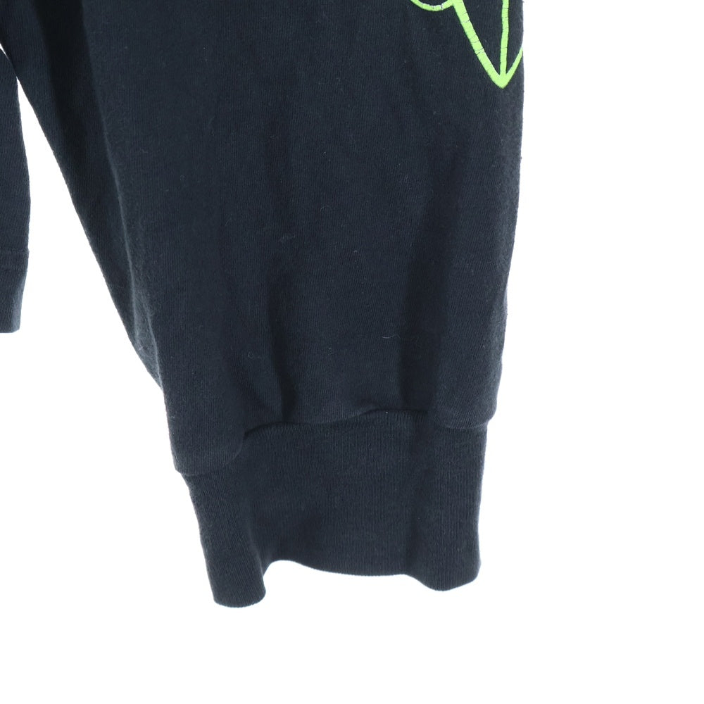 CHROME HEARTS(クロムハーツ) Back Grad Circle Logo L/S Tee グラデーション サークルロゴ フローラル ロングスリーブTシャツ 長袖カットソー ブラック